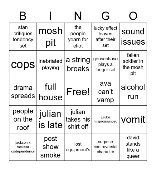 co11ective bts show Bingo Card