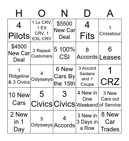 Summer Heat!!!  (June & July) Bingo Card