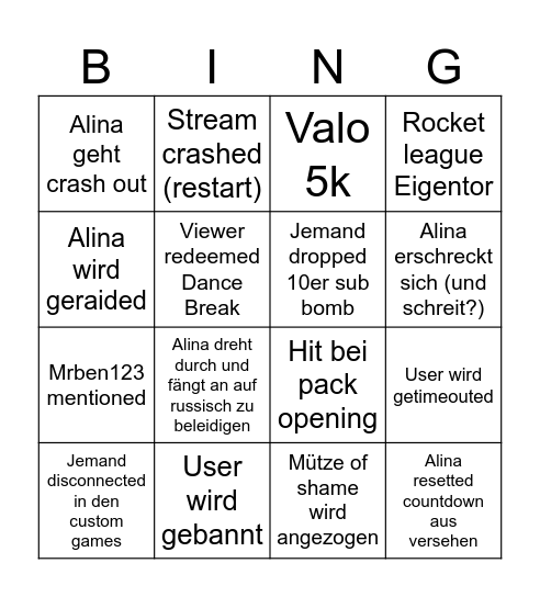 Alina 12h v2 Bingo Card