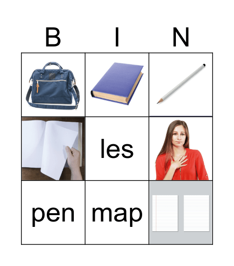 school Bingo Card