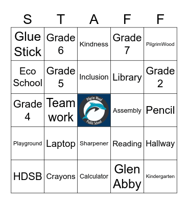 PilgrimWood Bingo Card