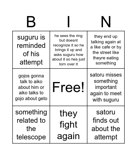 cs42 Bingo Card