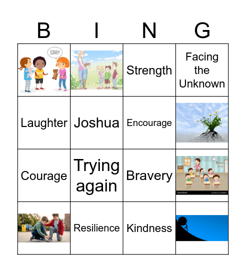 Resilience Bingo Card