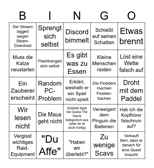 Denzel-Bingo Card