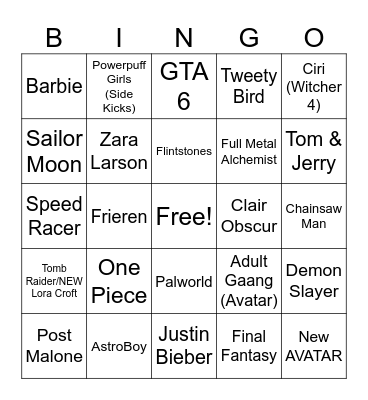Who will Fortnite Add? Bingo Card