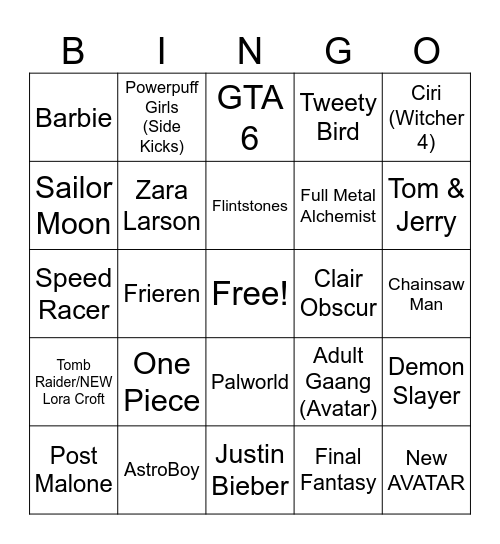 Who will Fortnite Add? Bingo Card