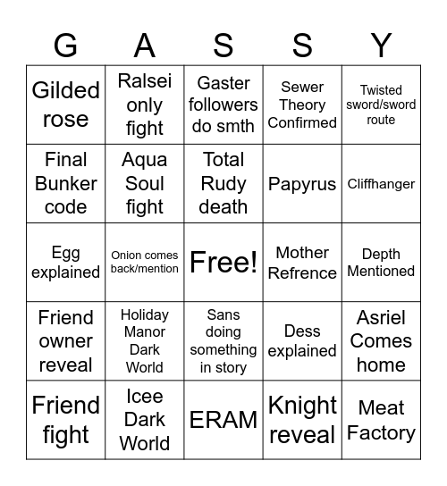 Ch 6 Bingo Card