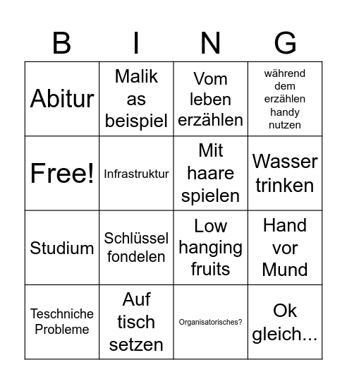 Herr Hündorf Bingo Card