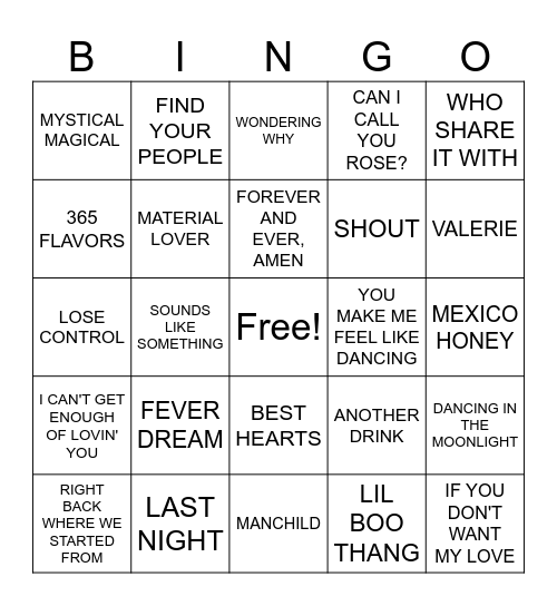 2020'S MIX COVERALL Bingo Card