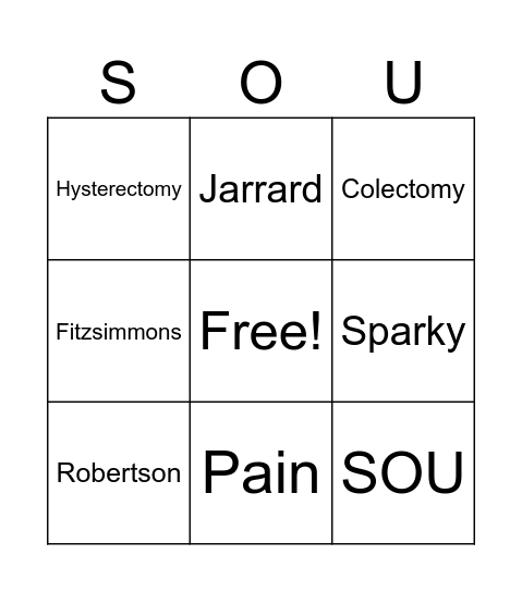 4A Bingo Card