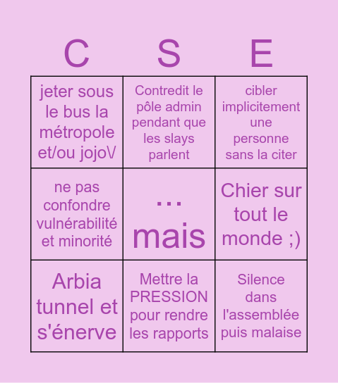 Réu emile Bingo Card