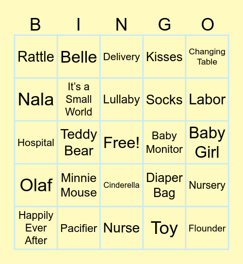 Baby Poole Bingo Card