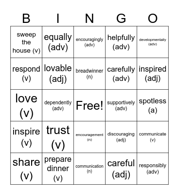 K10 unit 1 Bingo Card