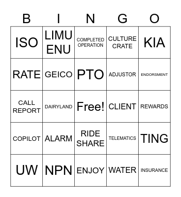 Bingo Card