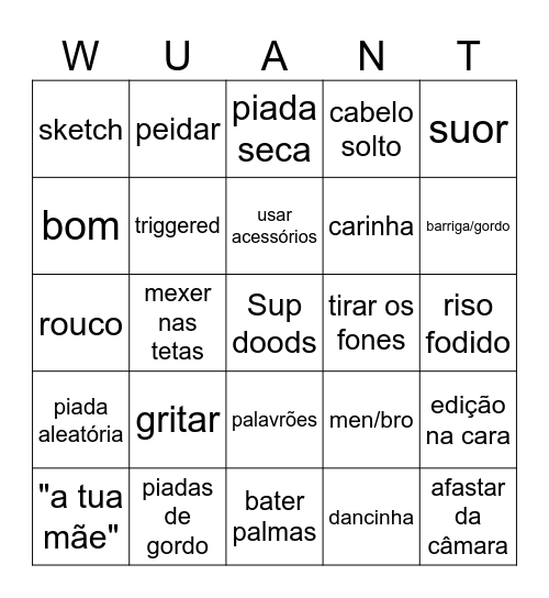 . Bingo Card