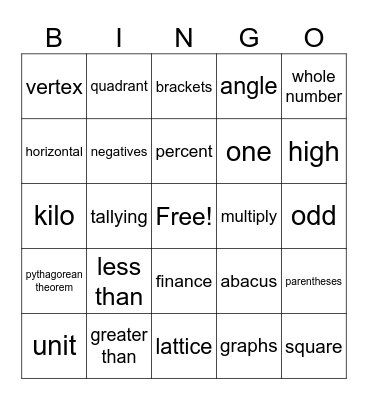 Alphabet Soup Bingo Card