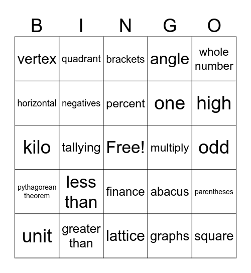 Alphabet Soup Bingo Card