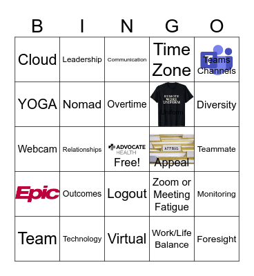 Remote Worker Bingo Card