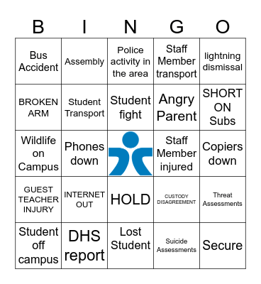 While you were out... Bingo Card