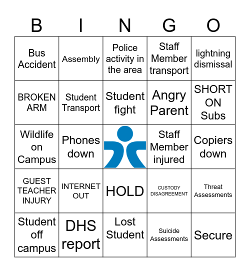 While you were out... Bingo Card