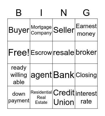 1st Monday Bingo Card