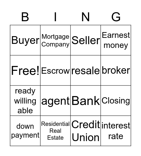 1st Monday Bingo Card