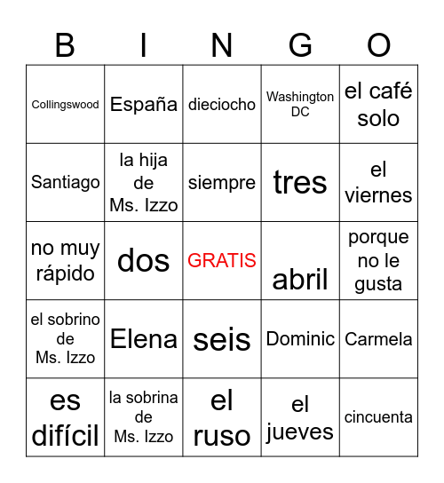 Ch. 0.0----preguntas Bingo Card