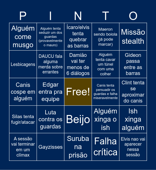 :3 Bingo Card