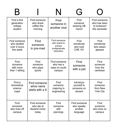 POC In STEM Bingo Sheet Bingo Card