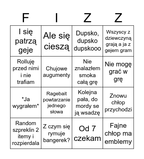 TFT Bingo Card
