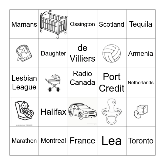 WELCOME LEA ! Bingo Card