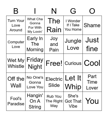 Let's Get This Party Started Bingo Card