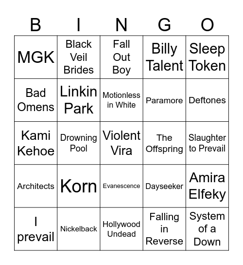 RFP 2027 Bingo Card