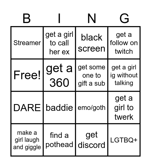 MONKEY BINGO Card