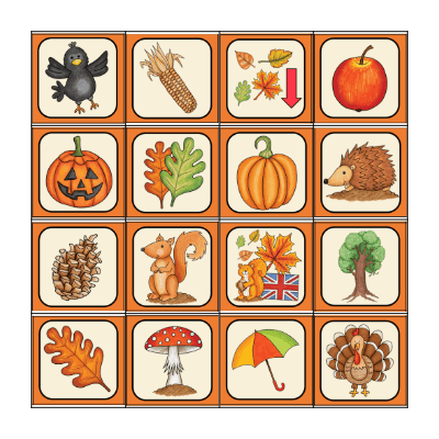 Autumn Bingo Card