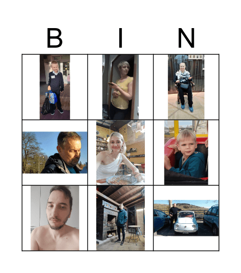 Family Bingo Card