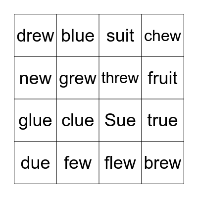 Name: Bingo Card