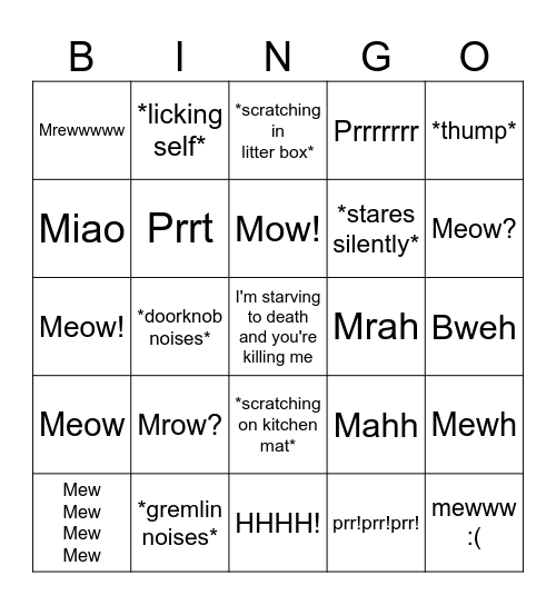Ringo Bingo! Bingo Card