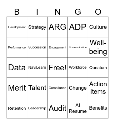 Navitus Human Resources Bingo Card