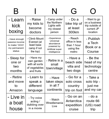 OldIsGold Bingo Card