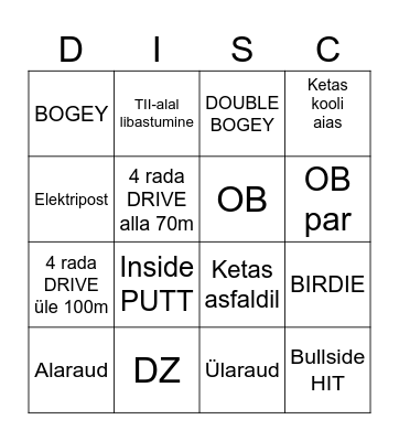 Dagö DG nädalamäng Bingo Card
