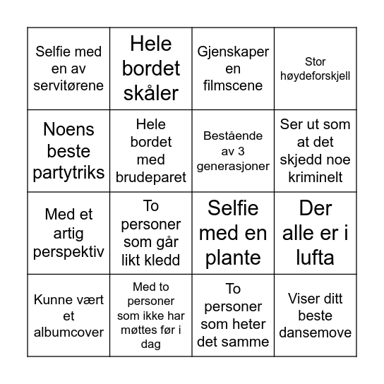 Fotobingo Card