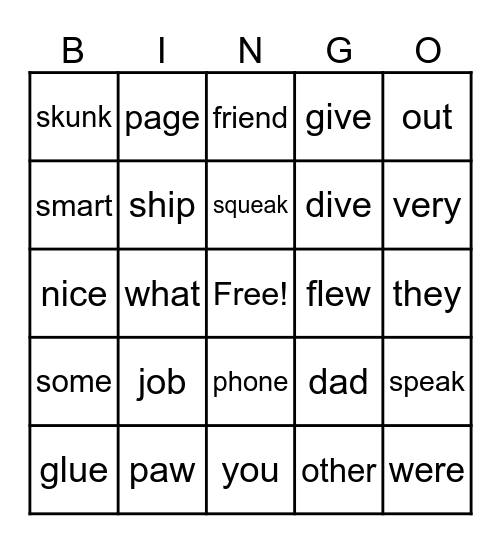 Empower Review Bingo Card