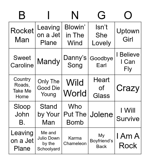 Radio Bingo Me First & The Gimmie Gimmies Cover Covers Bingo Card