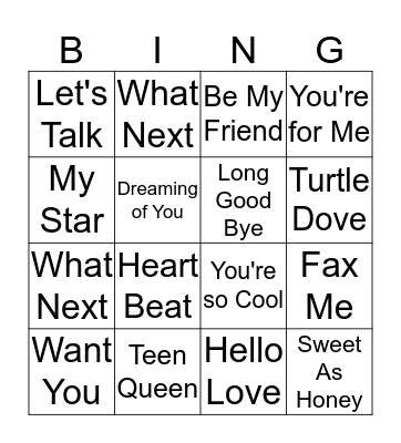 VDAY SLUMBER PARTY BINGO Card