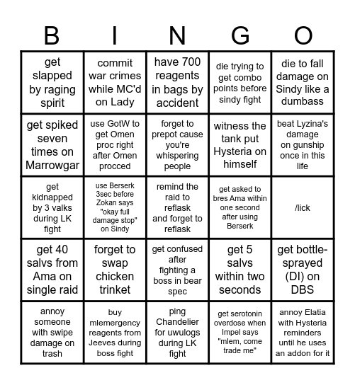 MLEM BINGO 2026 Bingo Card