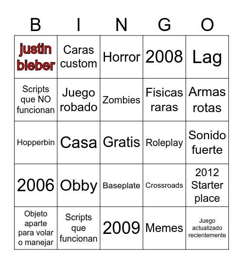 RS Bingo Card
