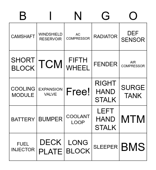 CWD BINGO Card