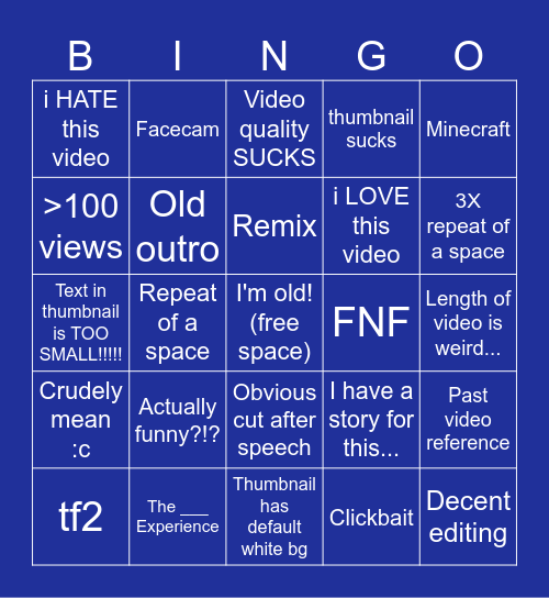 captainliam anniversaryh    bigno   card Bingo Card