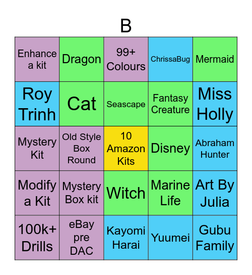 DAC 2027 Bingo Challenge Bingo Card